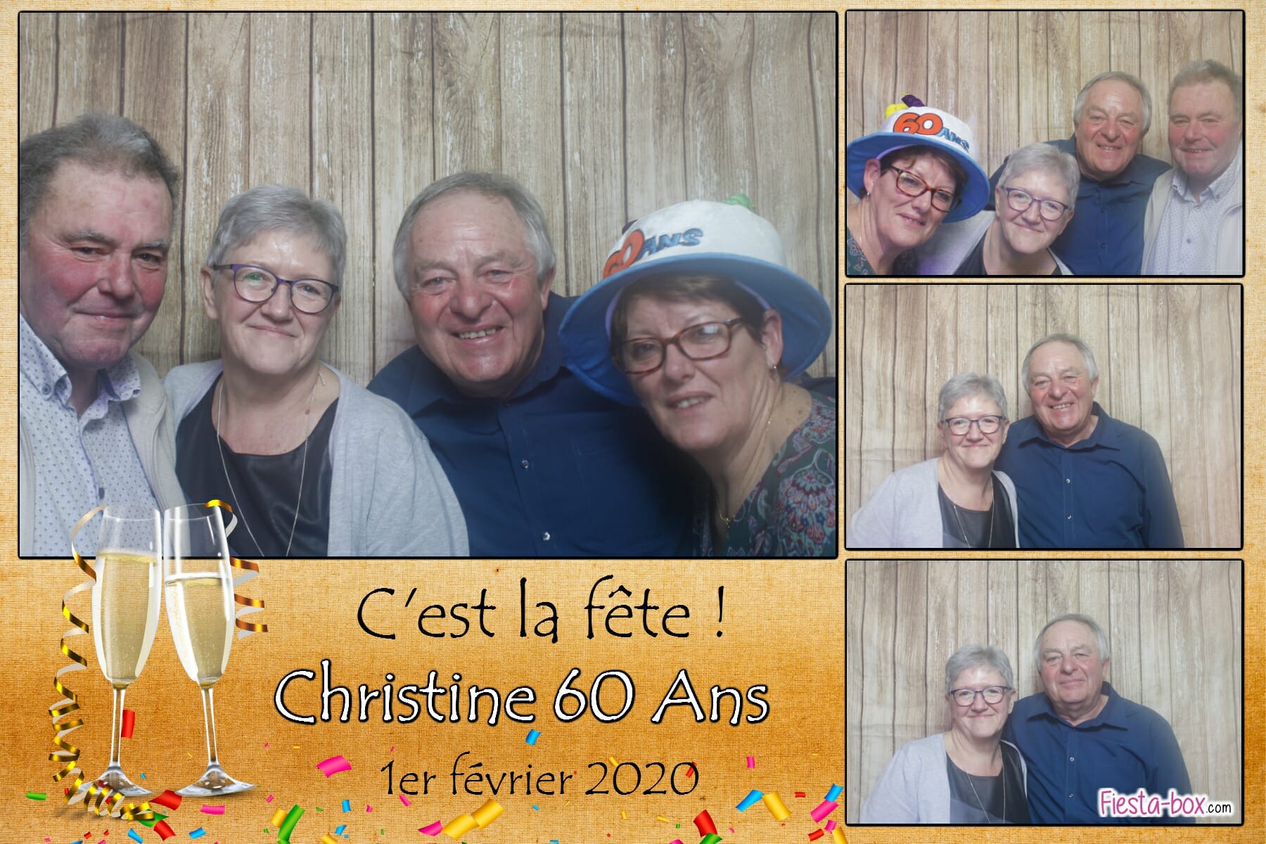 Location photobooth pour un anniversaire : exemple de montage